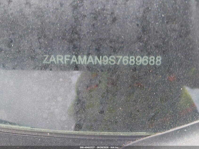 2025 Alfa romeo Giulia VIN ZARFAMAN9S7689688 IAAI salvage auction — LEFT REAR, Salvage (North Carolina), sold $9,000 on 2026-08-26 (photo 9)