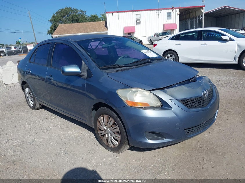 2010 Toyota Yaris VIN JTDBT4K32A1392599 IAAI salvage auction — FRONT END, Rebuildable (Florida), sold $750 on 2026-07-28 (photo 1)