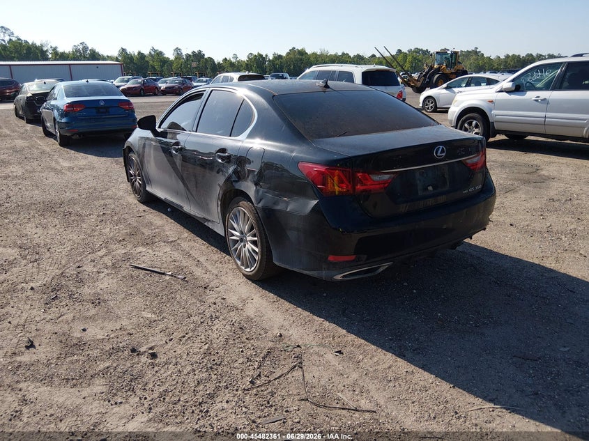 2013 Lexus Gs VIN JTHCE1BLXD5001420 IAAI salvage auction — NORMAL WEAR, Clear (Florida), sold $525 on 2026-07-14 (photo 3)