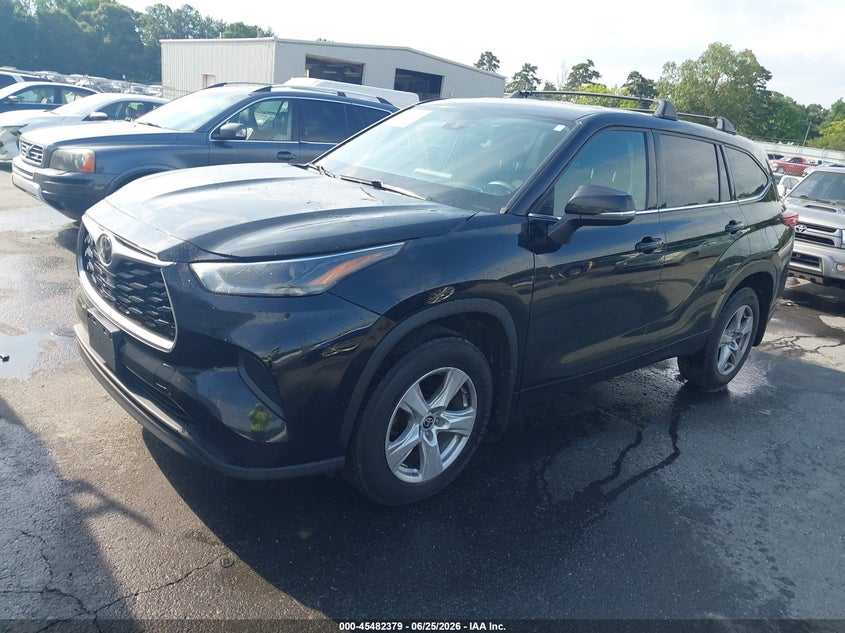 2021 Toyota Highlander VIN 5TDCZRBHXMS530800 IAAI salvage auction — FRONT END, Clear (Massachusetts), sold $12,000 on 2026-07-11 (photo 2)