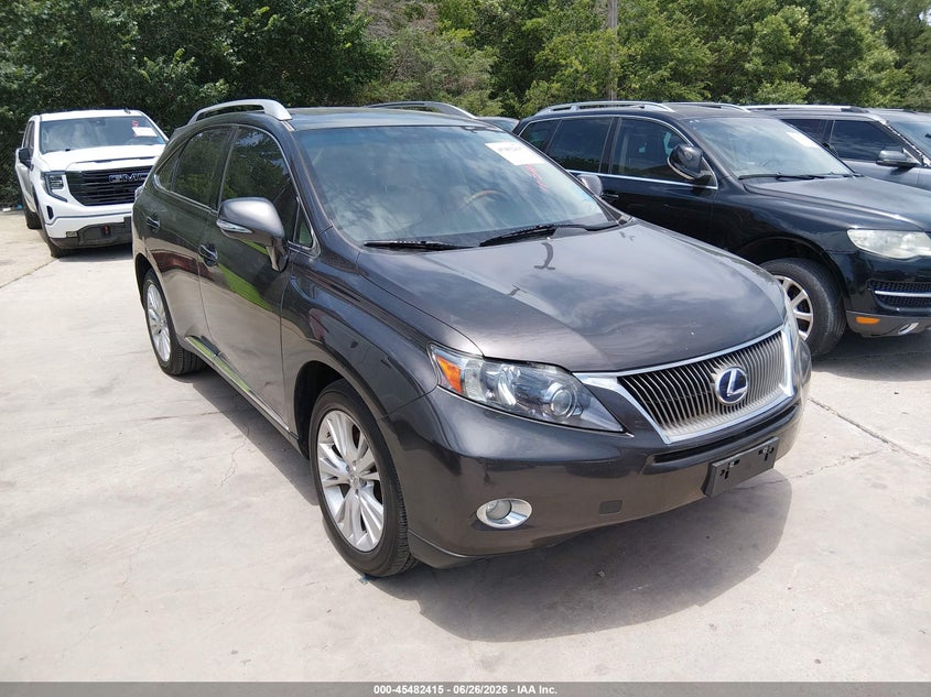 2010 Lexus Rx 450h VIN JTJBC1BAXA2410528 IAAI salvage auction — NORMAL WEAR, Original (Texas), sold $4,350 on 2026-07-20 (photo 1)
