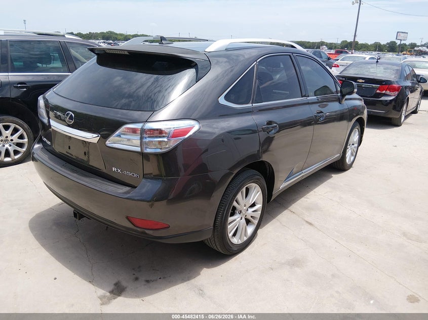 2010 Lexus Rx 450h VIN JTJBC1BAXA2410528 IAAI salvage auction — NORMAL WEAR, Original (Texas), sold $4,350 on 2026-07-20 (photo 4)