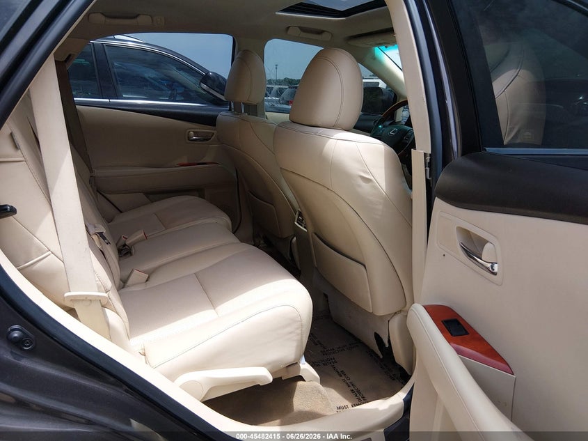 2010 Lexus Rx 450h VIN JTJBC1BAXA2410528 IAAI salvage auction — NORMAL WEAR, Original (Texas), sold $4,350 on 2026-07-20 (photo 8)