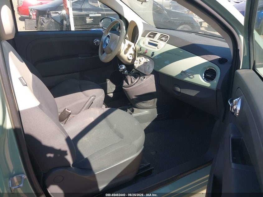 2013 Fiat 500 VIN 3C3CFFAR3DT682039 IAAI salvage auction — LEFT FRONT, Salvage Title, sold $1,000 on 2026-08-12 (photo 5)