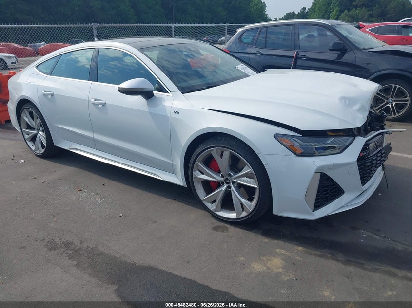 2021 Audi Rs7 VIN WUAPCBF20MN902203 IAAI salvage auction — FRONT END, Salvage (Idaho), sold $35,700 on 2026-08-10 (photo 1)