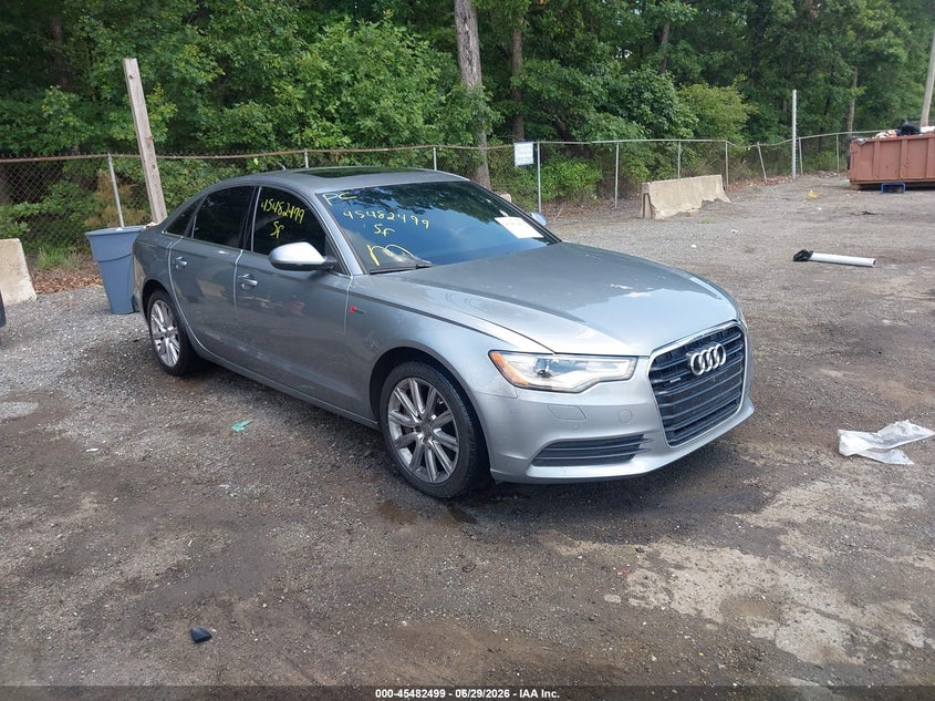 2014 Audi A6 VIN WAUFGAFC1EN164555 IAAI salvage auction — RIGHT FRONT, Salvage Title, sold $1,700 on 2026-07-29 (photo 1)
