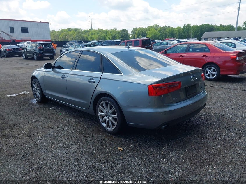 2014 Audi A6 VIN WAUFGAFC1EN164555 IAAI salvage auction — RIGHT FRONT, Salvage Title, sold $1,700 on 2026-07-29 (photo 3)