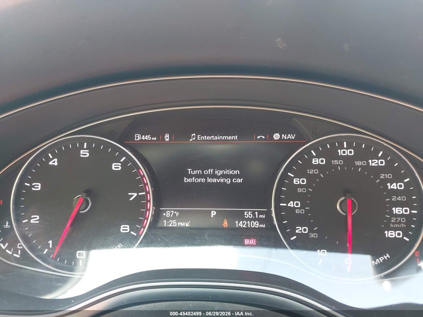 2014 Audi A6 VIN WAUFGAFC1EN164555 IAAI salvage auction — RIGHT FRONT, Salvage Title, sold $1,700 on 2026-07-29 (photo 7)