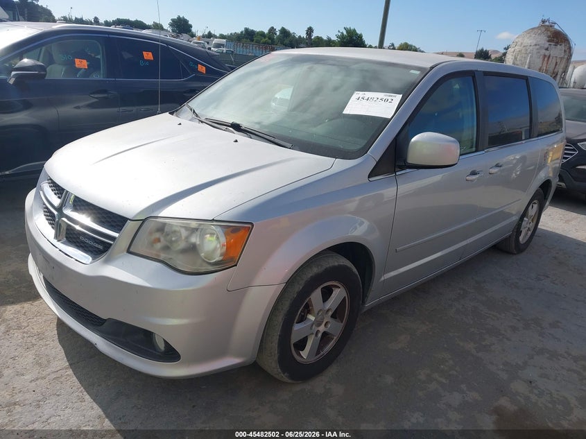 2012 Dodge Caravan VIN 2C4RDGDG4CR205956 IAAI salvage auction — NORMAL WEAR, Clear - Dealer Only (California), sold $425 on 2026-07-09 (photo 2)