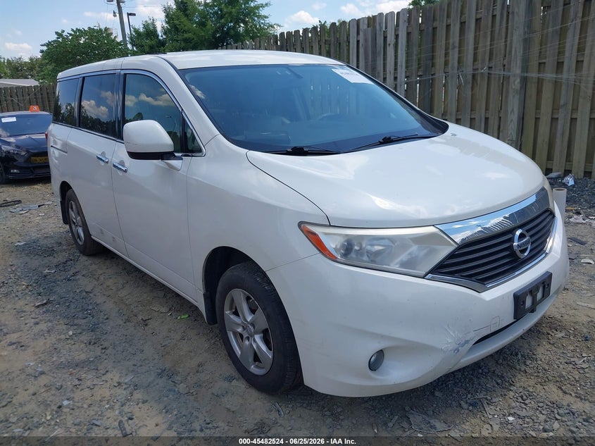 2012 Nissan Quest VIN JN8AE2KP3C9050939 IAAI salvage auction — NORMAL WEAR, Clear (Virginia), sold $25 on 2026-07-13 (photo 1)