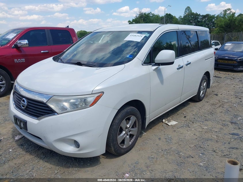 2012 Nissan Quest VIN JN8AE2KP3C9050939 IAAI salvage auction — NORMAL WEAR, Clear (Virginia), sold $25 on 2026-07-13 (photo 2)