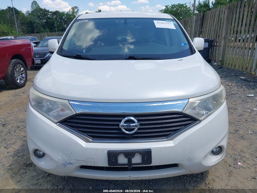2012 Nissan Quest VIN JN8AE2KP3C9050939 IAAI salvage auction — NORMAL WEAR, Clear (Virginia), sold $25 on 2026-07-13 (photo 6)