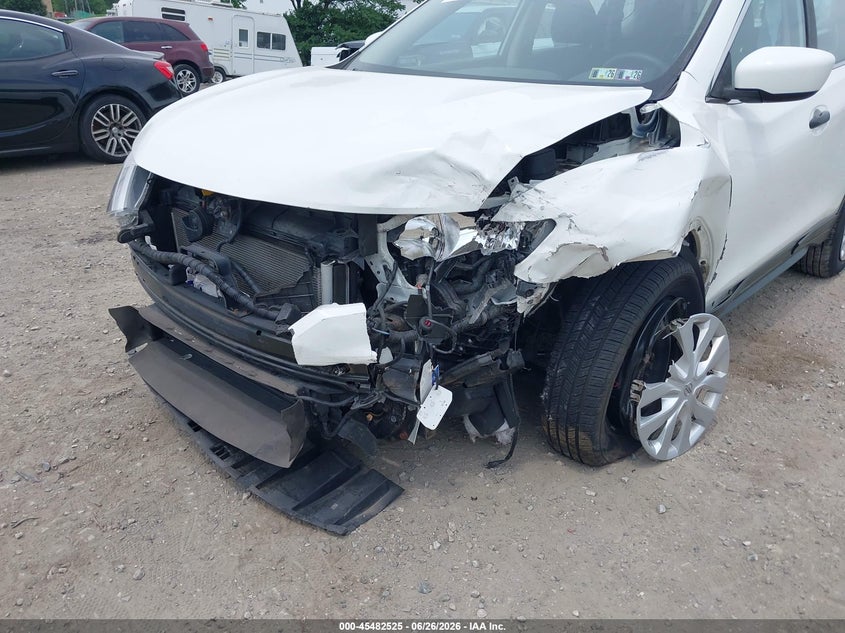 2017 Nissan Rogue VIN JN8AT2MV4HW013845 IAAI salvage auction — FRONT END, Salvage (Pennsylvania), sold $650 on 2026-07-24 (photo 6)