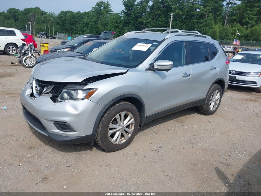 2016 Nissan Rogue VIN JN8AT2MV0GW146293 IAAI salvage auction — FRONT END, Salvage Title, sold $800 on 2026-07-31 (photo 2)