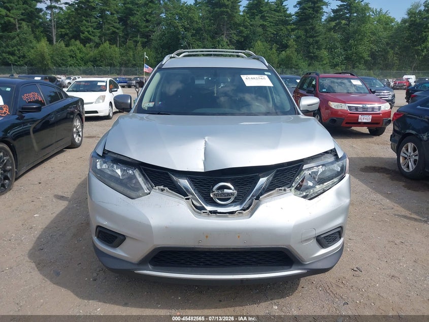 2016 Nissan Rogue VIN JN8AT2MV0GW146293 IAAI salvage auction — FRONT END, Salvage Title, sold $800 on 2026-07-31 (photo 6)