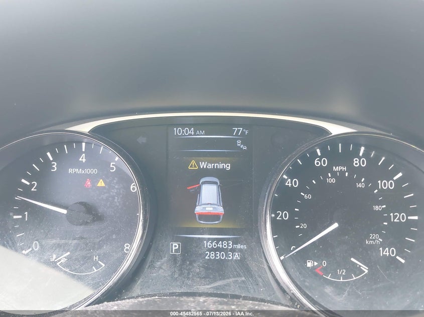 2016 Nissan Rogue VIN JN8AT2MV0GW146293 IAAI salvage auction — FRONT END, Salvage Title, sold $800 on 2026-07-31 (photo 7)