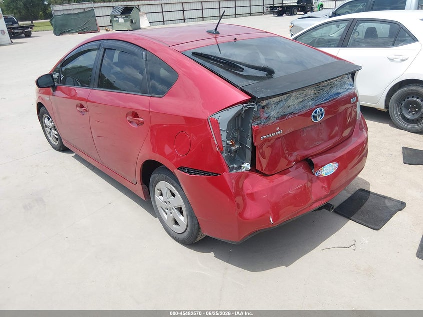 2011 Toyota Prius VIN JTDKN3DU9B0279492 IAAI salvage auction — REAR END, Salvage (Texas), sold $275 on 2026-07-28 (photo 3)