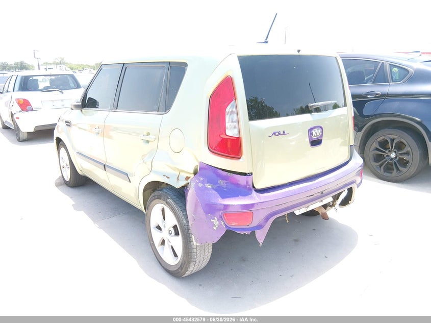 2013 Kia Soul VIN KNDJT2A69D7575320 IAAI salvage auction — NORMAL WEAR, Original (Texas), sold $650 on 2026-08-01 (photo 3)