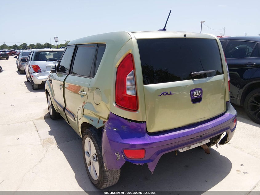 2013 Kia Soul VIN KNDJT2A69D7575320 IAAI salvage auction — NORMAL WEAR, Original (Texas), sold $650 on 2026-08-01 (photo 6)