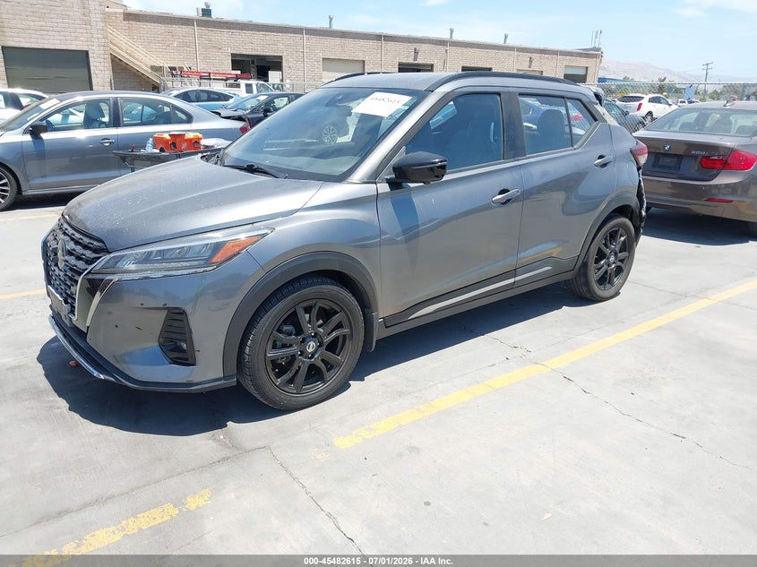 2021 Nissan Kicks VIN 3N1CP5DV8ML507980 IAAI salvage auction — REAR END, Salvage (California), sold $3,600 on 2026-07-09 (photo 2)