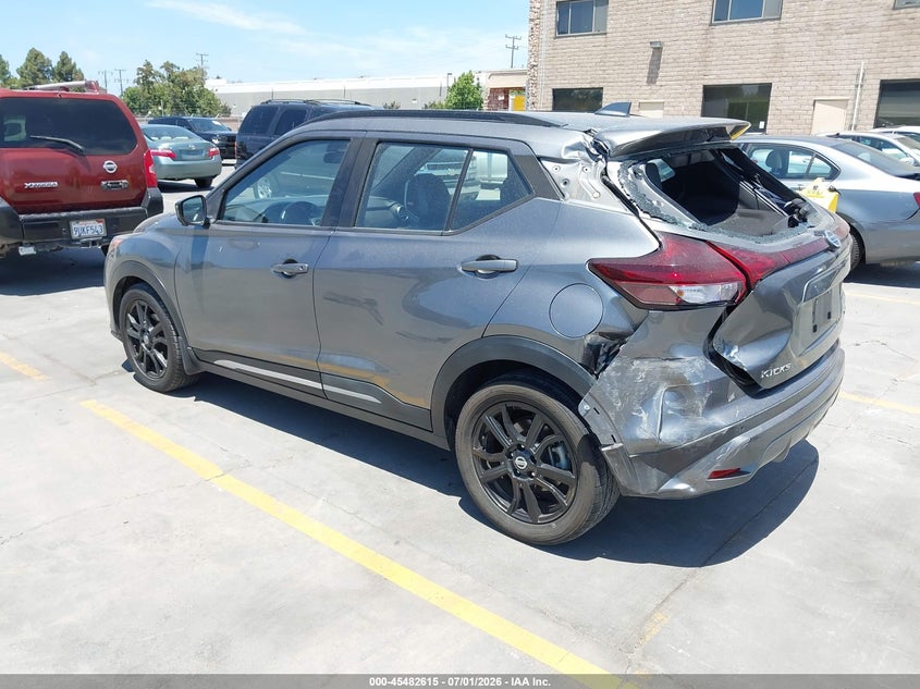 2021 Nissan Kicks VIN 3N1CP5DV8ML507980 IAAI salvage auction — REAR END, Salvage (California), sold $3,600 on 2026-07-09 (photo 3)
