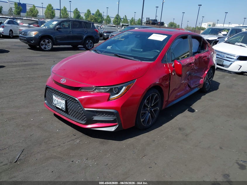 2020 Toyota Corolla VIN JTDP4RCE2LJ020408 IAAI salvage auction — LEFT SIDE, Salvage Certificate (California), sold $5,550 on 2026-07-31 (photo 2)