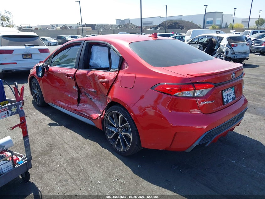 2020 Toyota Corolla VIN JTDP4RCE2LJ020408 IAAI salvage auction — LEFT SIDE, Salvage Certificate (California), sold $5,550 on 2026-07-31 (photo 3)