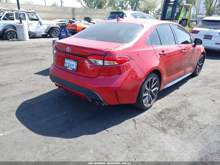2020 Toyota Corolla VIN JTDP4RCE2LJ020408 IAAI salvage auction — LEFT SIDE, Salvage Certificate (California), sold $5,550 on 2026-07-31 (photo 4)