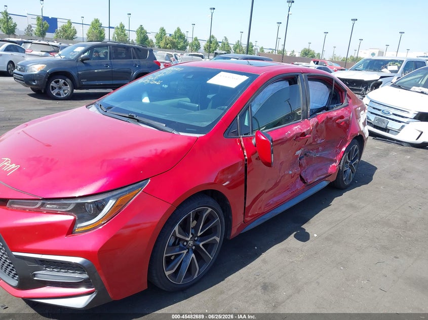 2020 Toyota Corolla VIN JTDP4RCE2LJ020408 IAAI salvage auction — LEFT SIDE, Salvage Certificate (California), sold $5,550 on 2026-07-31 (photo 6)