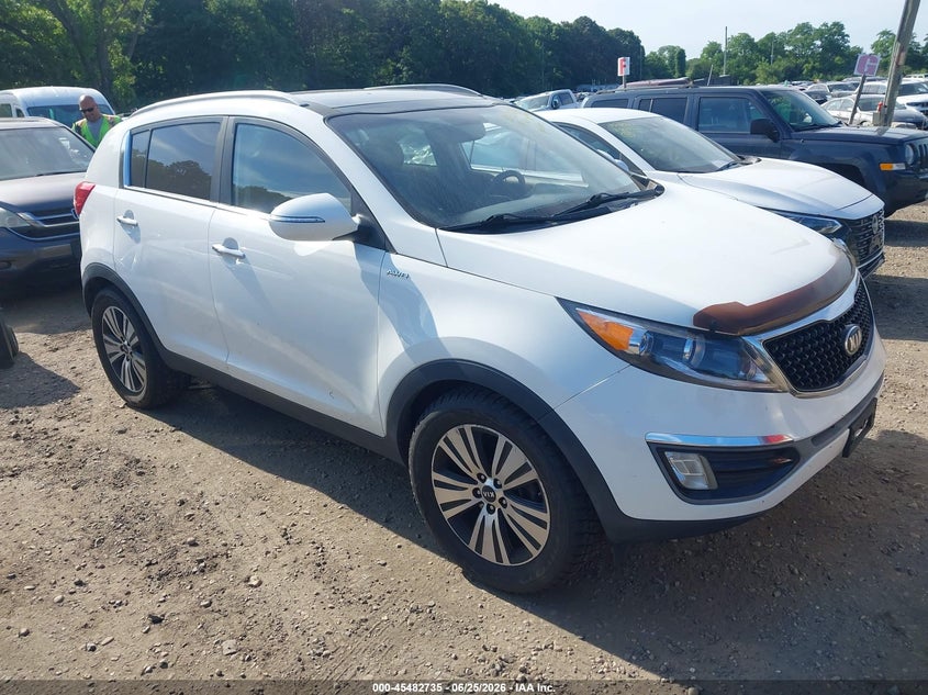 2016 Kia Sportage VIN KNDPCCAC2G7867627 IAAI salvage auction — NORMAL WEAR, Clear (New York), sold $1,875 on 2026-07-07 (photo 1)