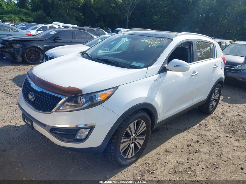 2016 Kia Sportage VIN KNDPCCAC2G7867627 IAAI salvage auction — NORMAL WEAR, Clear (New York), sold $1,875 on 2026-07-07 (photo 2)