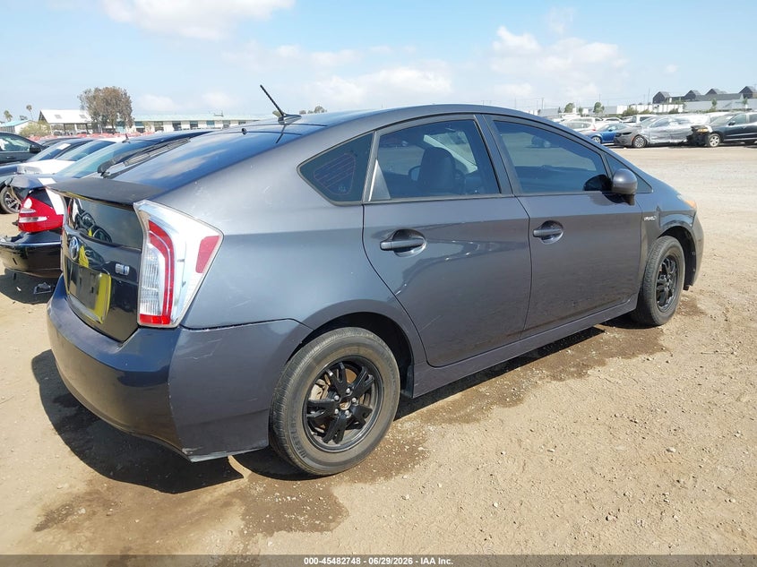 2012 Toyota Prius VIN JTDKN3DU8C1493885 IAAI salvage auction — NORMAL WEAR, Salvage Title, sold $1,250 on 2026-07-23 (photo 4)