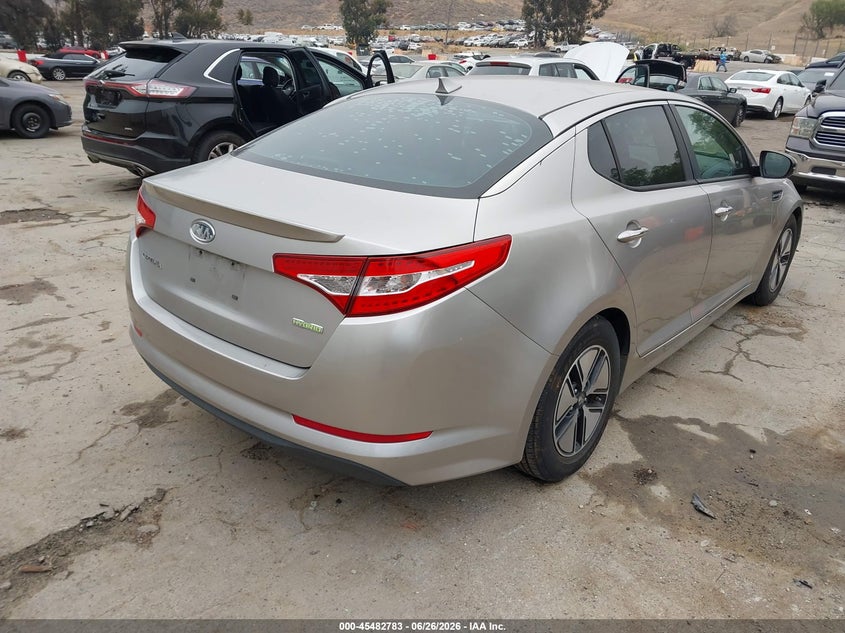 2011 Kia Optima hybrid VIN KNAGM4AD7B5004965 IAAI salvage auction — NORMAL WEAR, Clear - Dealer Only (California), sold $550 on 2026-07-14 (photo 4)