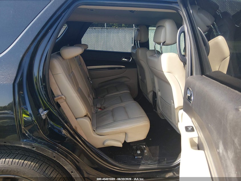 2017 Dodge Durango VIN 1C4RDHDG7HC878441 IAAI salvage auction — REAR END, Salvage (Mississippi), sold $3,000 on 2026-07-25 (photo 8)
