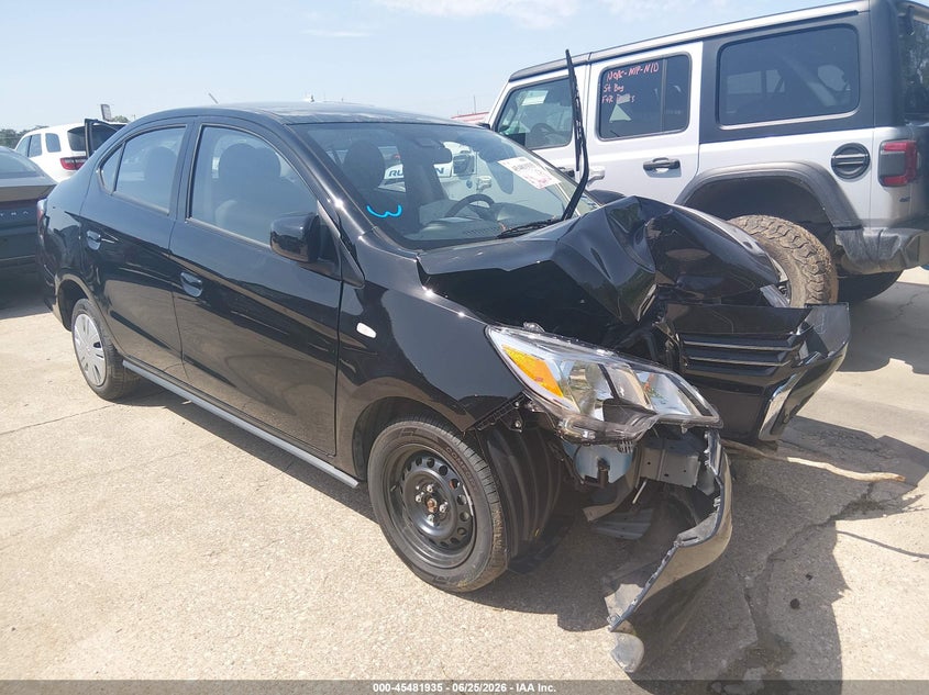 2024 Mitsubishi Mirage VIN ML32FUFJ7RHF18481 IAAI salvage auction — FRONT END, Enterprise Vehicles Salvage Only (Florida), sold $1,575 on 2026-07-20 (photo 1)
