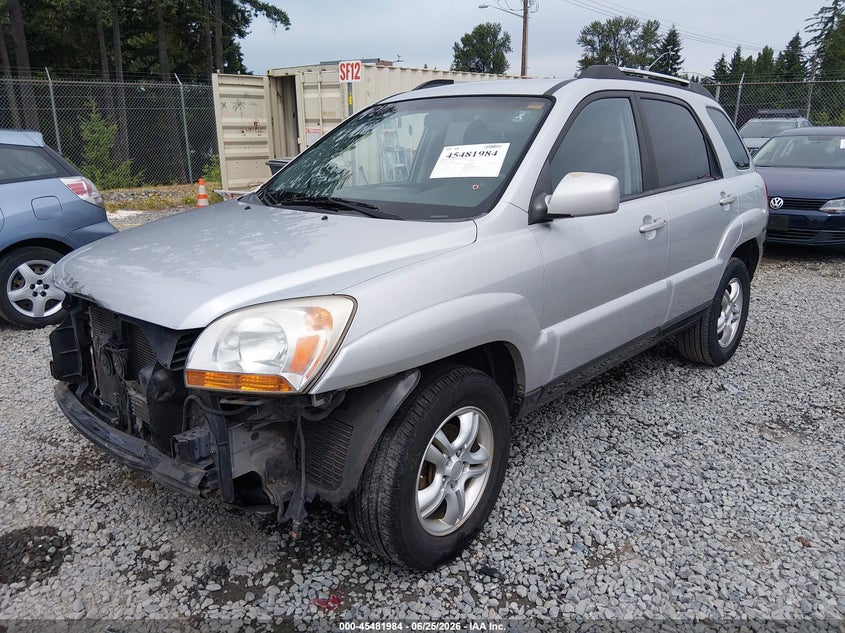 2006 Kia Sportage VIN KNDJF723267278269 IAAI salvage auction — FRONT END, Bill Of Sale (Washington), sold $650 on 2026-07-22 (photo 2)