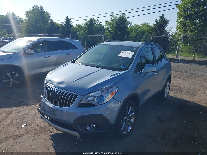 2013 Buick Encore VIN KL4CJHSB0DB123616 IAAI salvage auction — FRONT END, Clear (Virginia), sold $25 on 2026-07-28 (photo 2)