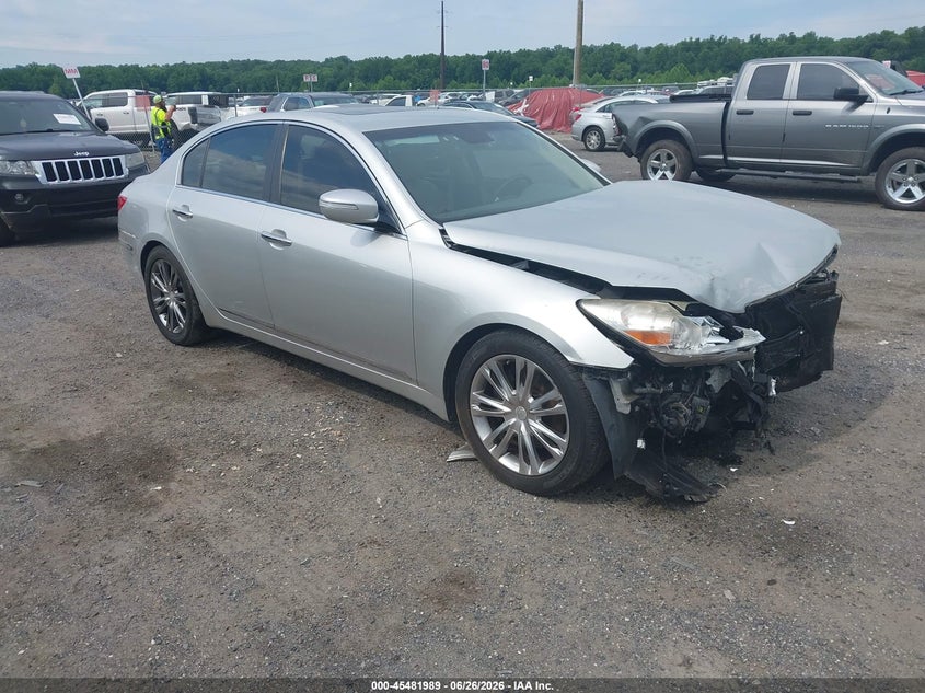 2011 Hyundai Genesis VIN KMHGC4DF1BU114110 IAAI salvage auction — FRONT END, Salvage - Greater Than 75% (Maryland), sold $475 on 2026-07-30 (photo 1)