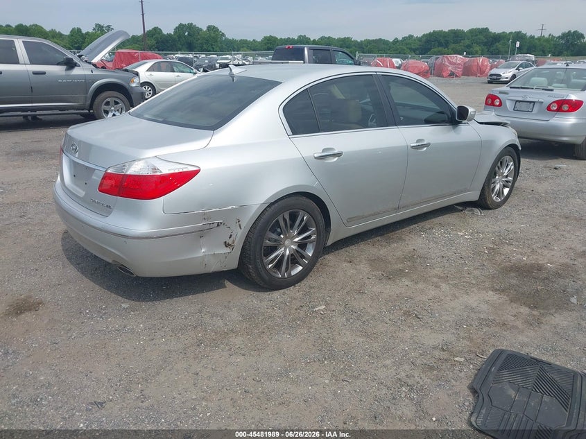 2011 Hyundai Genesis VIN KMHGC4DF1BU114110 IAAI salvage auction — FRONT END, Salvage - Greater Than 75% (Maryland), sold $475 on 2026-07-30 (photo 4)