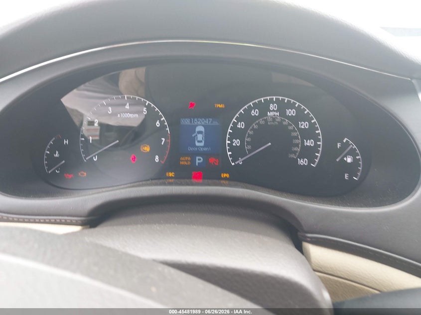 2011 Hyundai Genesis VIN KMHGC4DF1BU114110 IAAI salvage auction — FRONT END, Salvage - Greater Than 75% (Maryland), sold $475 on 2026-07-30 (photo 7)