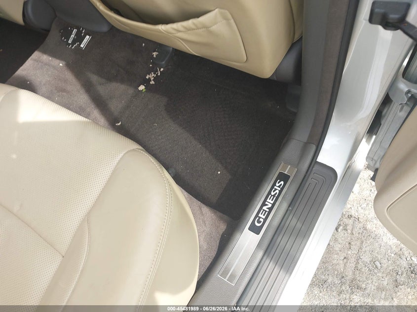 2011 Hyundai Genesis VIN KMHGC4DF1BU114110 IAAI salvage auction — FRONT END, Salvage - Greater Than 75% (Maryland), sold $475 on 2026-07-30 (photo 8)