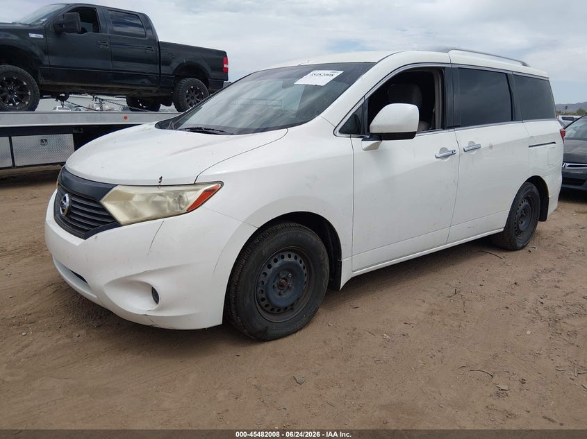 2014 Nissan Quest VIN JN8AE2KP0E9108136 IAAI salvage auction — NORMAL WEAR, Clear-Dealer Only (Arizona), sold $725 on 2026-07-28 (photo 2)