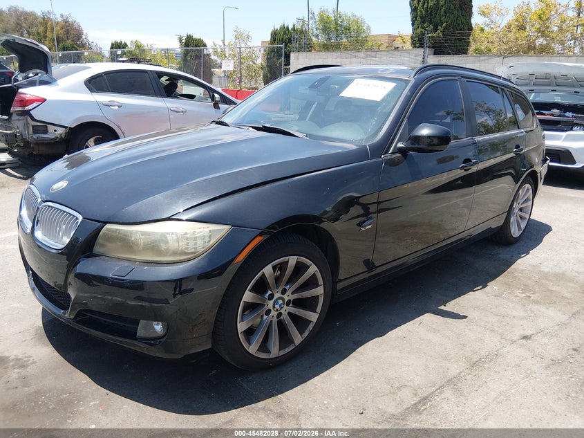 2011 BMW 3 series VIN WBAUU3C53BA541469 IAAI salvage auction — LEFT REAR, Salvage (California), sold $1,875 on 2026-07-30 (photo 2)