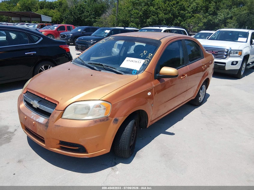 2007 Chevrolet Aveo VIN KL1TD56647B103342 IAAI salvage auction — NORMAL WEAR, Original (Texas), sold $225 on 2026-07-13 (photo 2)