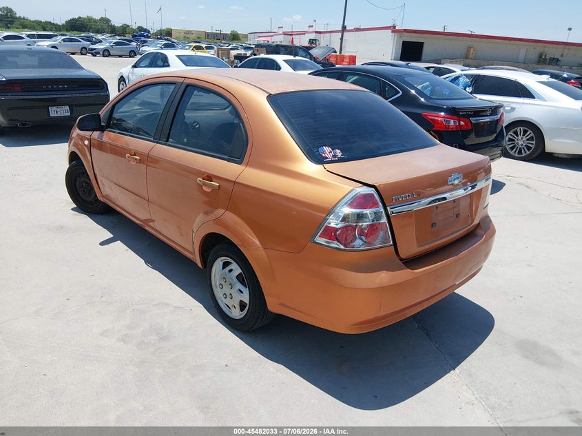 2007 Chevrolet Aveo VIN KL1TD56647B103342 IAAI salvage auction — NORMAL WEAR, Original (Texas), sold $225 on 2026-07-13 (photo 3)