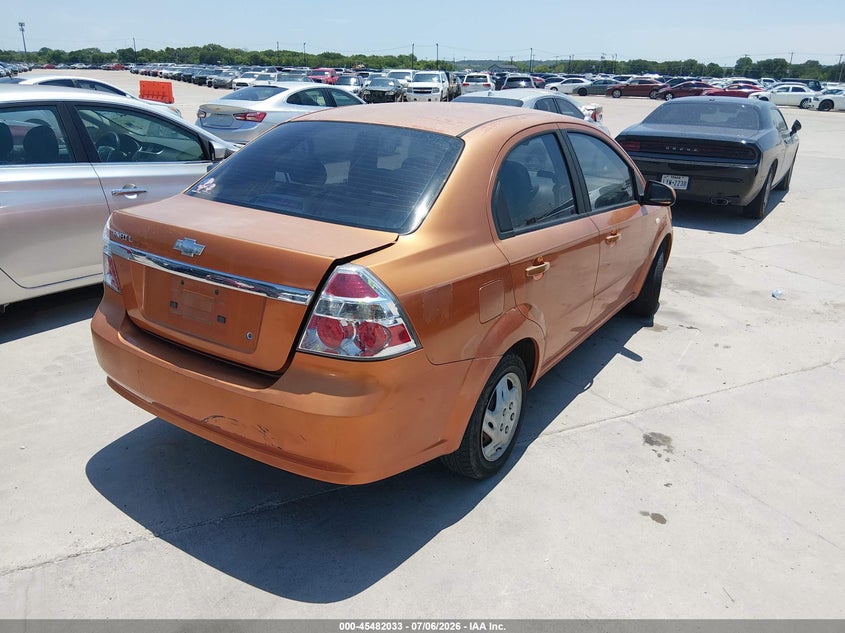 2007 Chevrolet Aveo VIN KL1TD56647B103342 IAAI salvage auction — NORMAL WEAR, Original (Texas), sold $225 on 2026-07-13 (photo 4)