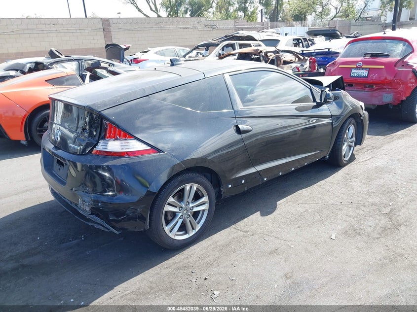 2013 Honda Cr-z VIN JHMZF1C63DS003771 IAAI salvage auction — FRONT & REAR, Salvage Certificate (California), sold $450 on 2026-07-31 (photo 4)