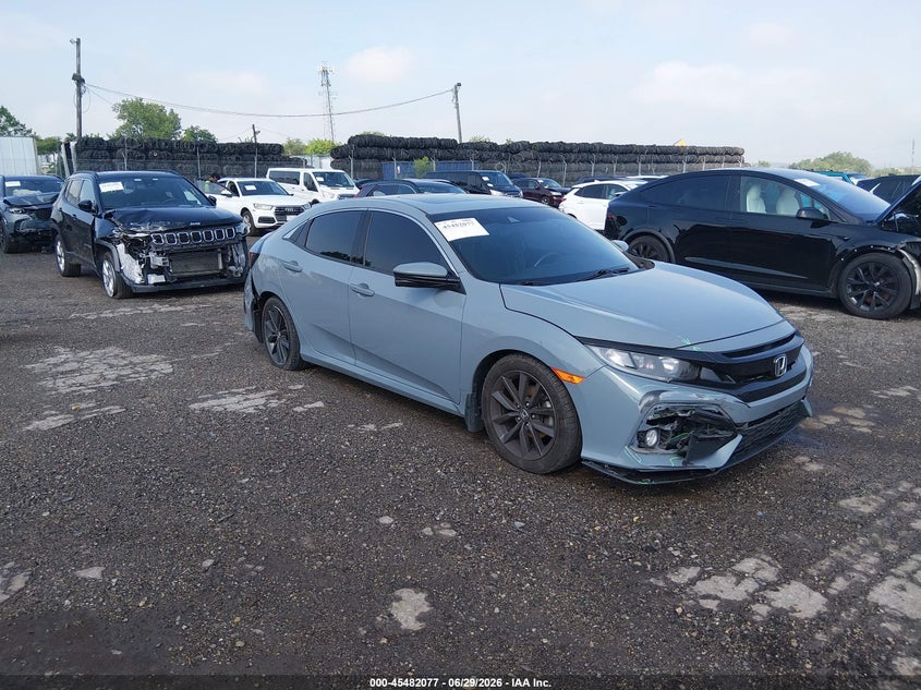 2021 Honda Civic VIN SHHFK7H69MU422019 IAAI salvage auction — FRONT & REAR, Salvage (Pennsylvania), sold $6,000 on 2026-08-02 (photo 1)