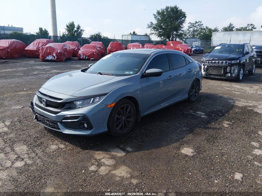 2021 Honda Civic VIN SHHFK7H69MU422019 IAAI salvage auction — FRONT & REAR, Salvage (Pennsylvania), sold $6,000 on 2026-08-02 (photo 2)
