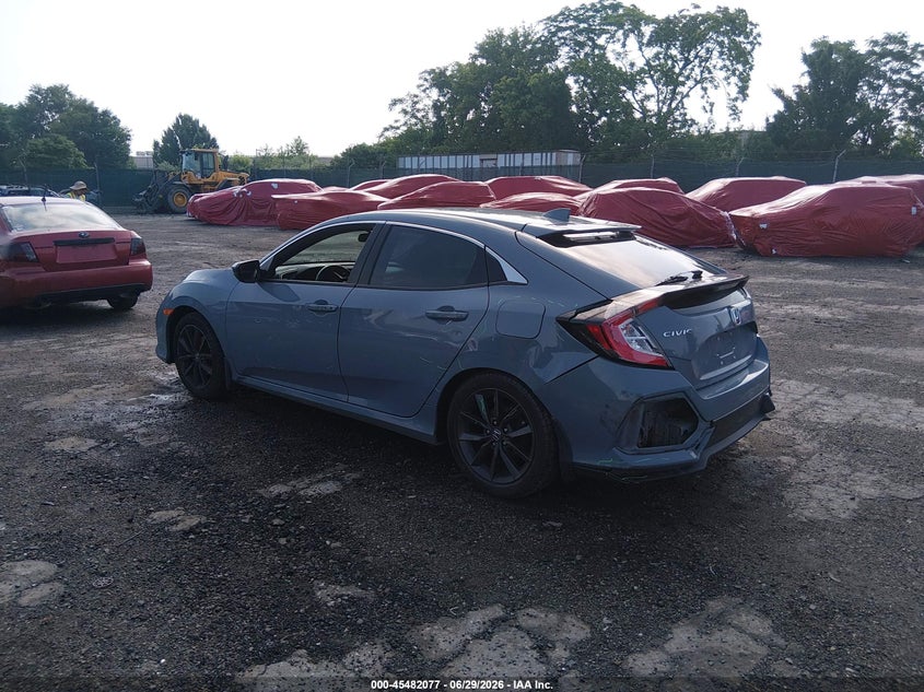 2021 Honda Civic VIN SHHFK7H69MU422019 IAAI salvage auction — FRONT & REAR, Salvage (Pennsylvania), sold $6,000 on 2026-08-02 (photo 3)